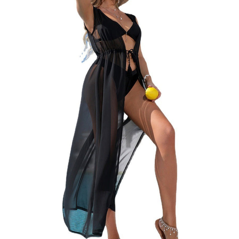 Beach Cover-up Chiffon Bikini Sunscreen Cardigan