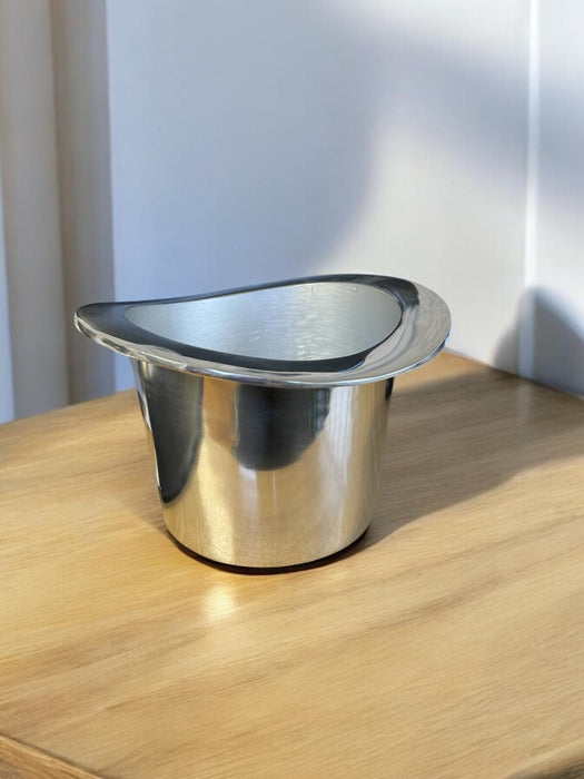 30CM ALUMINIUM GENTLEMAN HAT CHAMPAGNE BUC