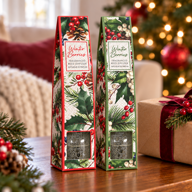 Set of 2 Winter Spice Reed Diffusers Gift Set