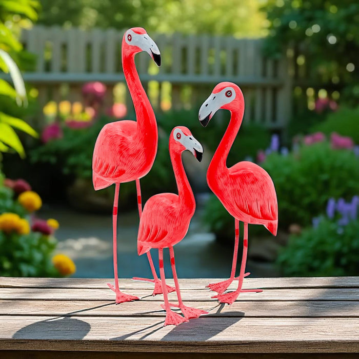 SET 3 FLAMINGO Decor