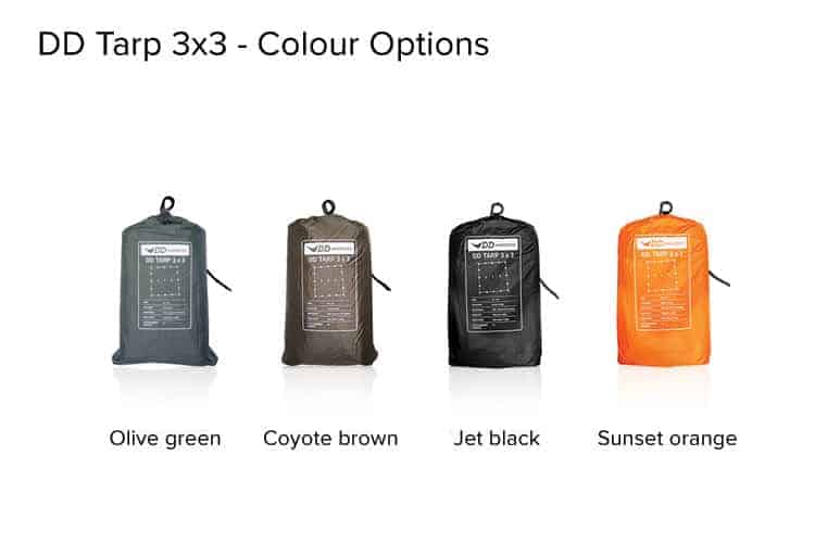 DD Tarp 3x3 (Various Colours)