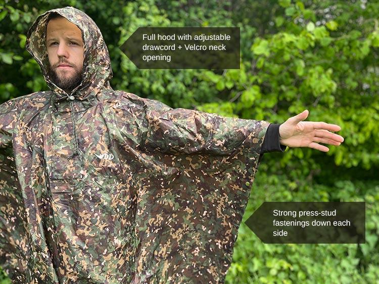 DD Hammocks Poncho Tarp - Multi Camo