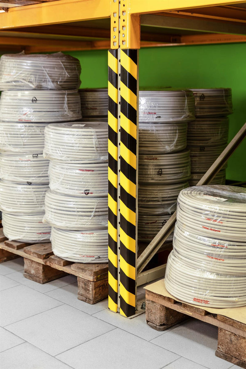 Durable Adhesive Warning Corner Impact Protection Profiles C35 | 1 Metre