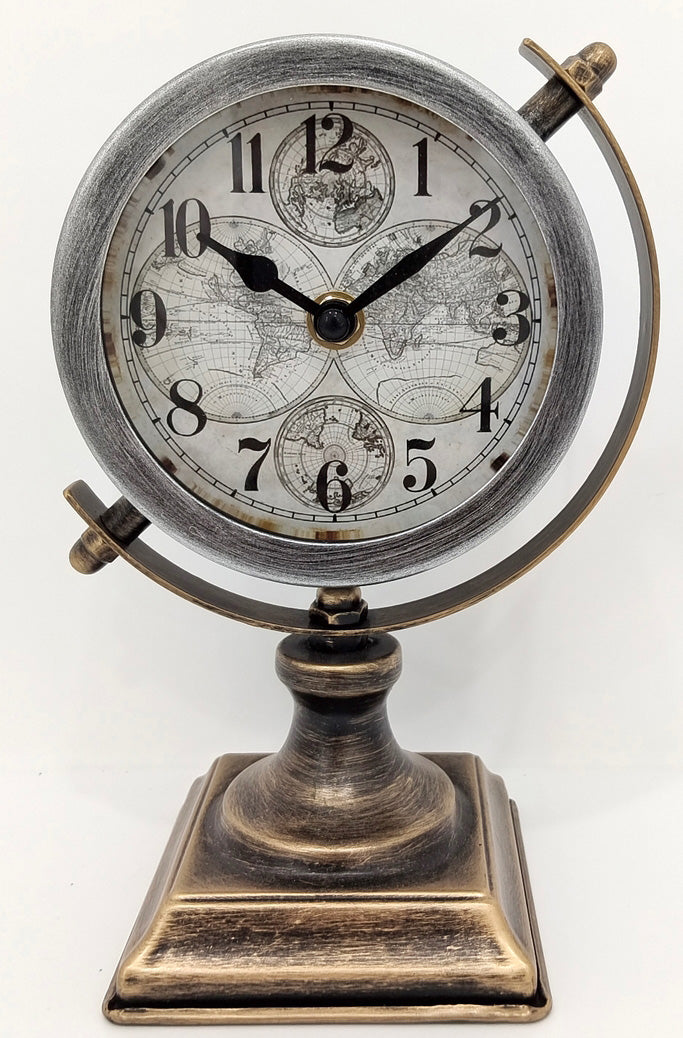 AcaciaHome Durable Table Clock, Art Deco Design, Elegant Home or Office Decor for Living Room, Hallway, Dining Room
