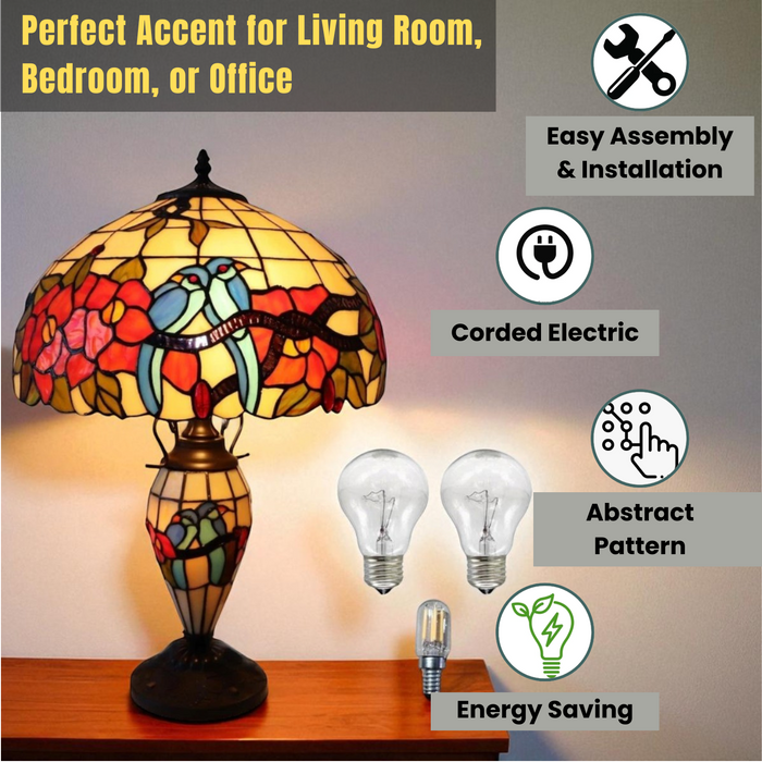 16" DOUBLE TIFFANY LAMP