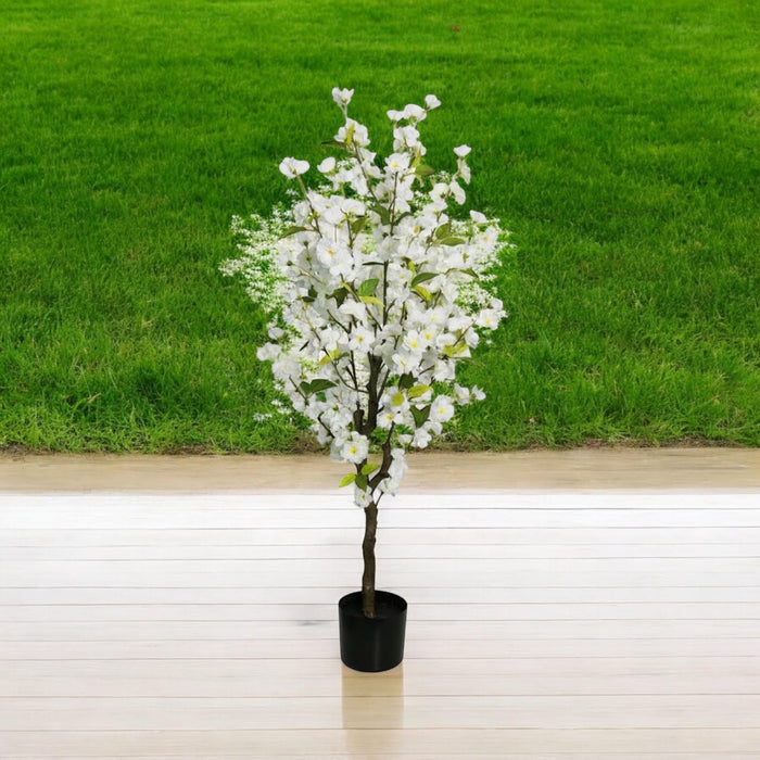 120CM ARTIFICIAL CHERRY TREE (WHITE)