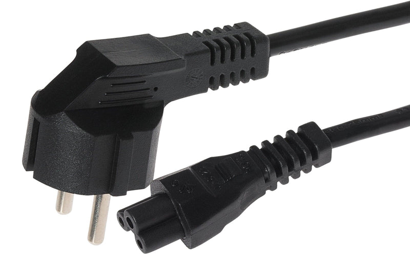 Maplin IEC C5 3pin Plug Female to EU Schuko Plug Power Supply Cable - 2m