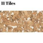 Decorative Cork Wall Tiles - Beige - 1 Pack - 1.98m2 (21.31sqft) - InStock