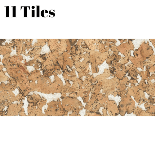 Decorative Cork Wall Tiles - Beige - 1 Pack - 1.98m2 (21.31sqft) - InStock