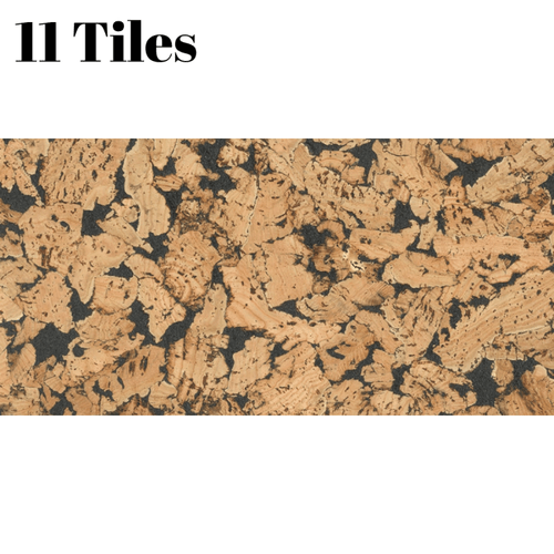Decorative Cork Wall Tiles - Black - 1 Pack - 1.98m2 (21.31sqft) - InStock