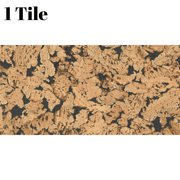 Decorative Cork Wall Tiles - Black - 1 Tile - 0.18m2 (1.94sqft) - InStock