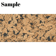 Decorative Cork Wall Tiles - Black - Sample - 1 Strip - InStock