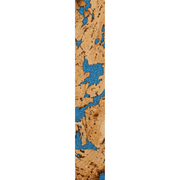 Decorative Cork Wall Tiles - Blue - Sample - 1 Strip - InStock