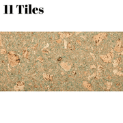 Decorative Cork Wall Tiles - Green - 1 Pack - 1.98m2 (21.31sqft) - InStock