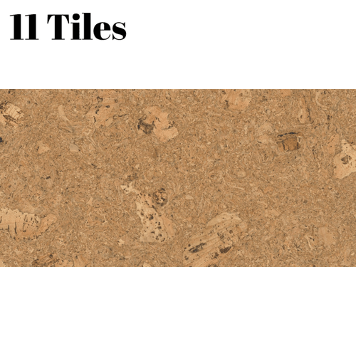 Decorative Cork Wall Tiles - Natural 1 - 1 Pack - 1.98m2 (21.31sqft) - InStock