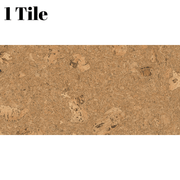 Decorative Cork Wall Tiles - Natural 1 - 1 Tile - 0.18m2 (1.94sqft) - InStock