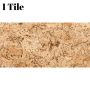 Decorative Cork Wall Tiles - Natural - 1 Tile - 0.18m2 (1.94sqft) - InStock