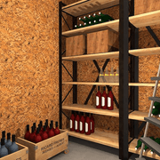 Decorative Cork Wall Tiles - Natural - Sample - 1 Strip - InStock