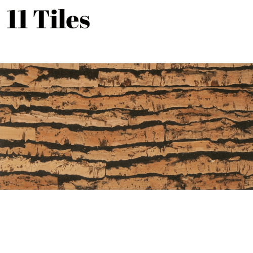 Decorative Cork Wall Tiles - Tigre - 1 Pack - 1.98m2 (21.31sqft) - InStock