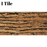 Decorative Cork Wall Tiles - Tigre - 1 Tile - 0.18m2 (1.94sqft) - InStock
