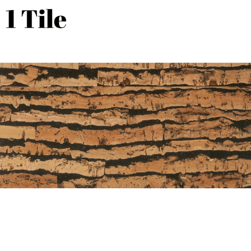 Decorative Cork Wall Tiles - Tigre - 1 Tile - 0.18m2 (1.94sqft) - InStock