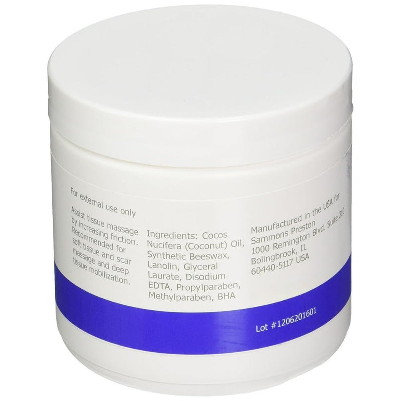 Deep Prep II Soft Tissue Massage Crème – 15 oz Jar, Long-Lasting Non-Greasy Formula