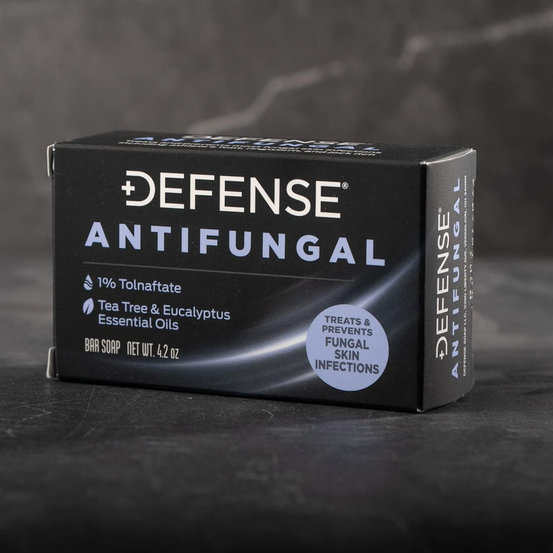 Defense Antifungal Bar Soap | Medicated Tolnaftate for Athlete's Foot, Ringworm & Jock Itch | Defense Soap