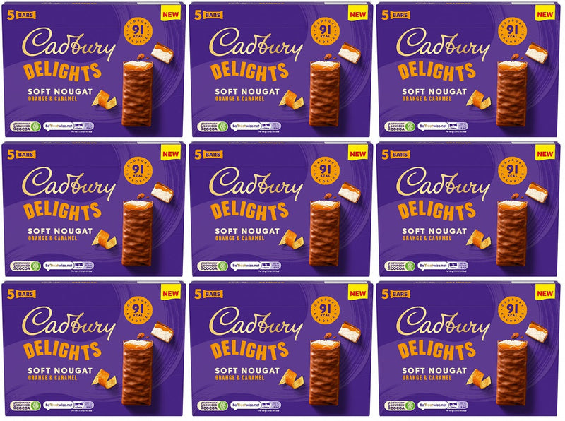 9 x Cadbury Delights Orange 5Pk - 110GM