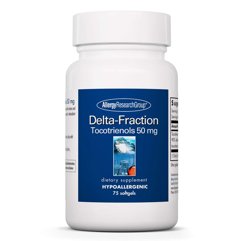 Allergy Research Group Delta-Fraction Tocotrienols Softgels - 75 Count (50 mg Vitamin E, Tocopherol-Free)
