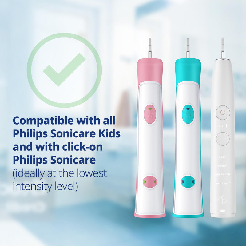 Demirdental Kids Toothbrush Heads for Philips Sonicare Kids – Ages 7-10, Lilac