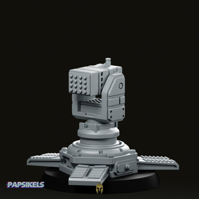 Democracy Rocket Sentry Miniature Sci-Fi Missile Turret Defense