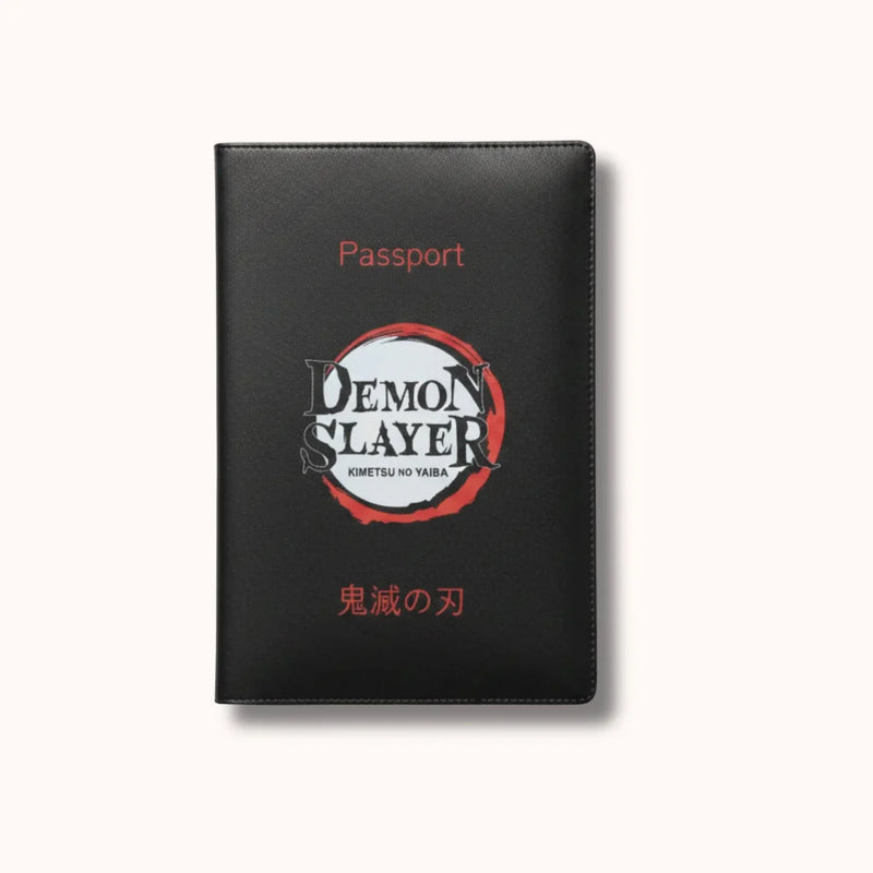 Demon Slayer Black Passport Cover