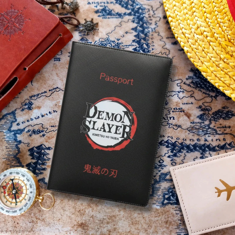 Demon Slayer Black Passport Cover