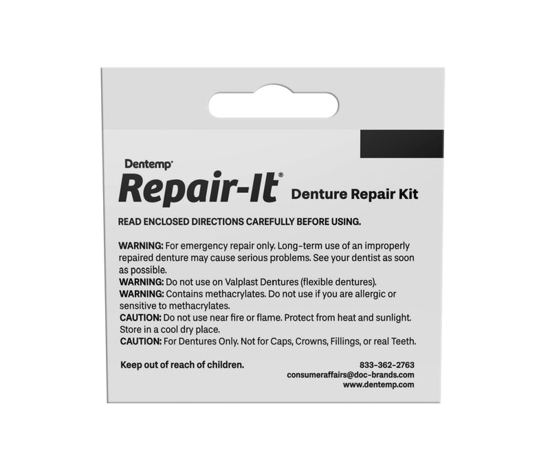 Dentemp Repair Kit - Repair-It Advanced Formula Denture Repair (Pack of 2)