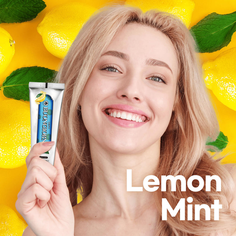 DENTI BUONGIORNO Plaque Care Toothpaste – Lemon Mint | Natural Fluoride