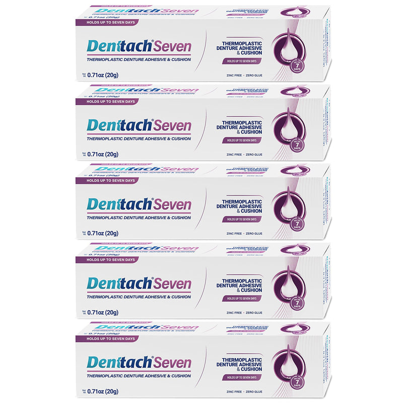Thermoplastic Denture Adhesive & Cushion Reliner – Zinc-Free, 7-Day Hold (Pack of 5)