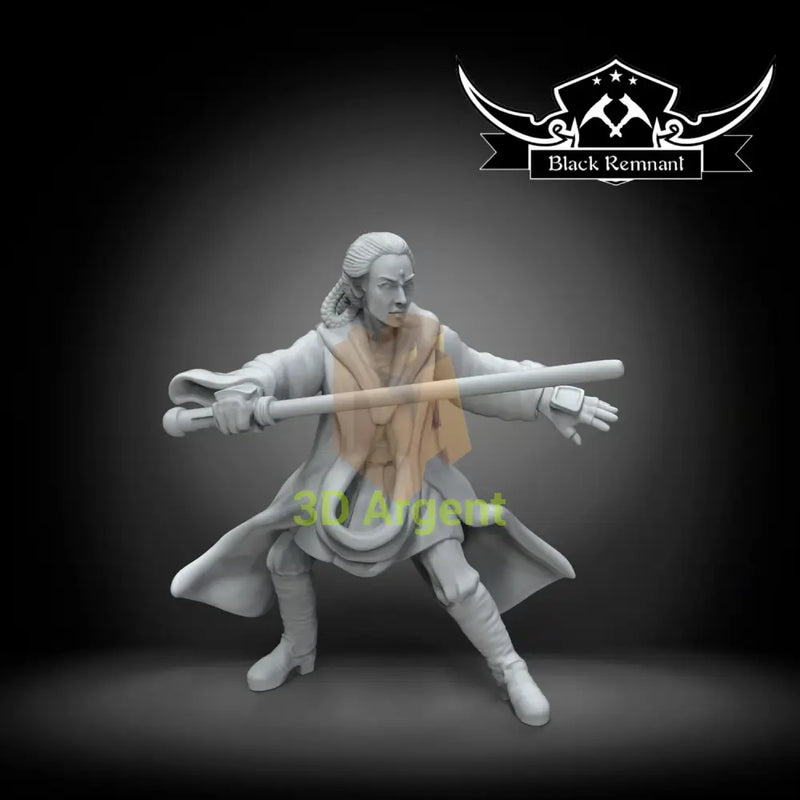 Depa Billaba – Star Wars Legion Scale 3D Printed Resin Miniature