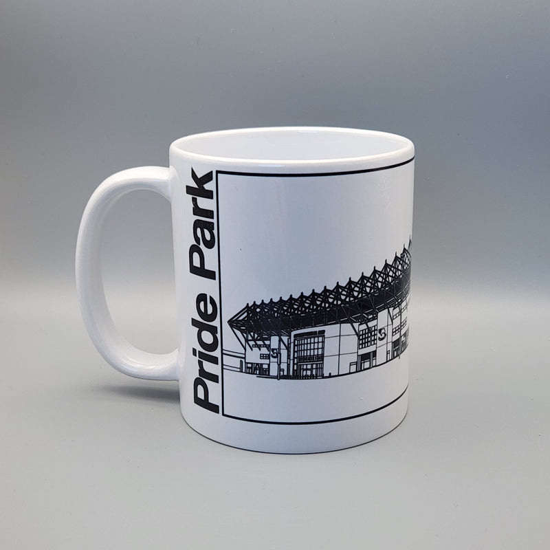 Derby County Pride Park Illustrated Mug