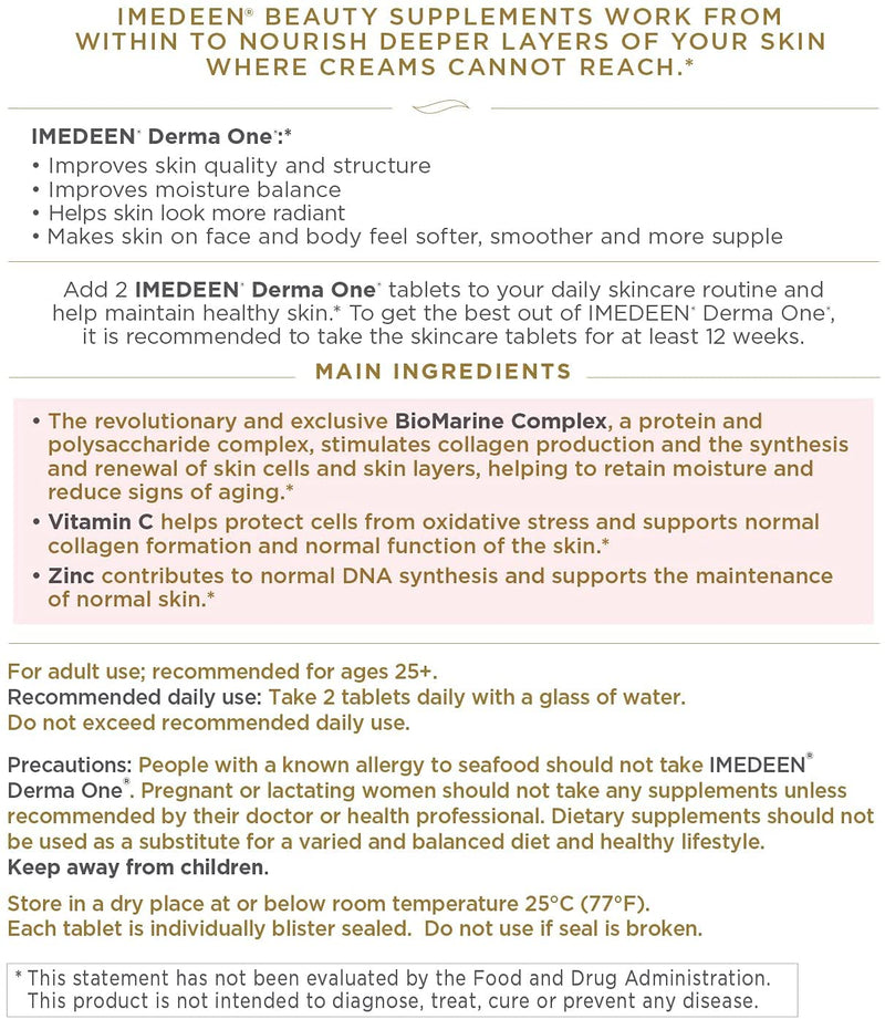 Derma One: First Signs of Aging Formula with Marine Complex & Antioxidant Supplement | IMEDEEN