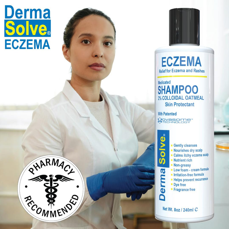 Dermasolve Eczema Shampoo & Conditioner Combo Pack – Steroid-Free for Kids & Adults