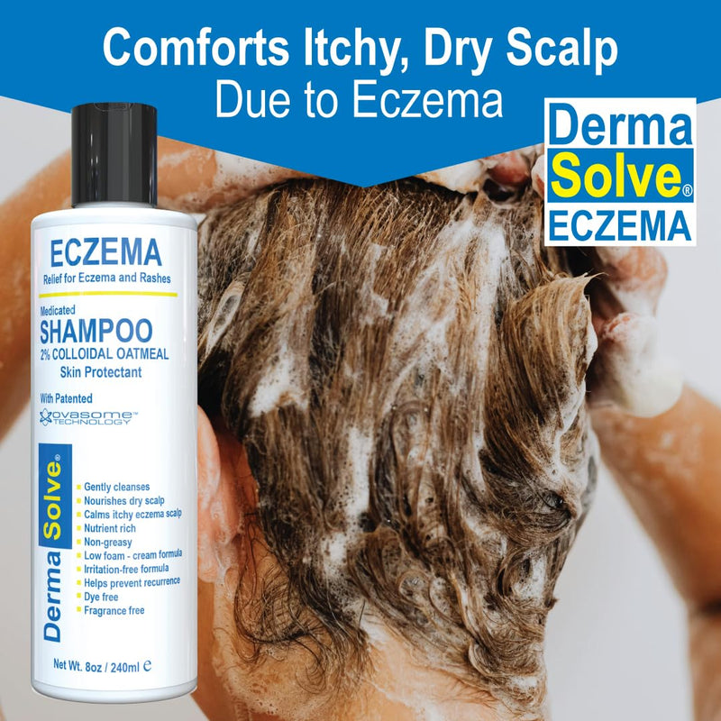 Dermasolve Eczema Shampoo & Conditioner Combo Pack – Steroid-Free for Kids & Adults