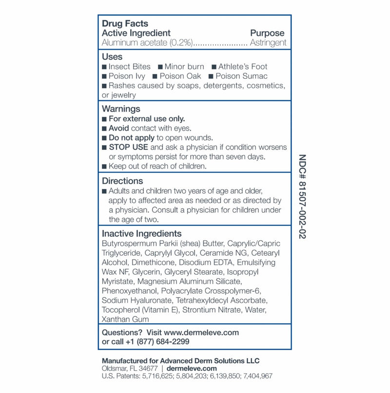 Dermeleve Steroid-Free Anti-Itch Cream | Extra Strength Itch Relief (2 oz)