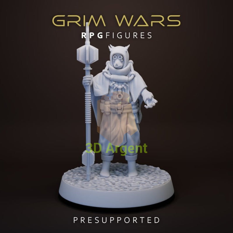 Desert Chieftain | Star Wars Legion Scale | 3D Printed Resin Miniatures | RPG Figures