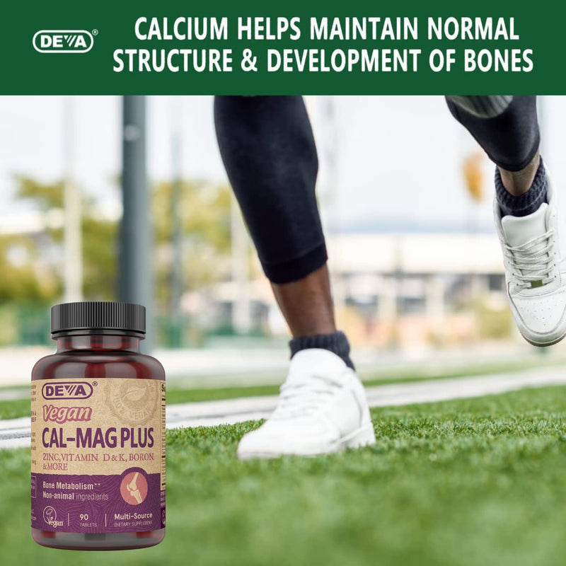 DEVA Vegan Calcium Magnesium Plus Zinc – 90 Tablets