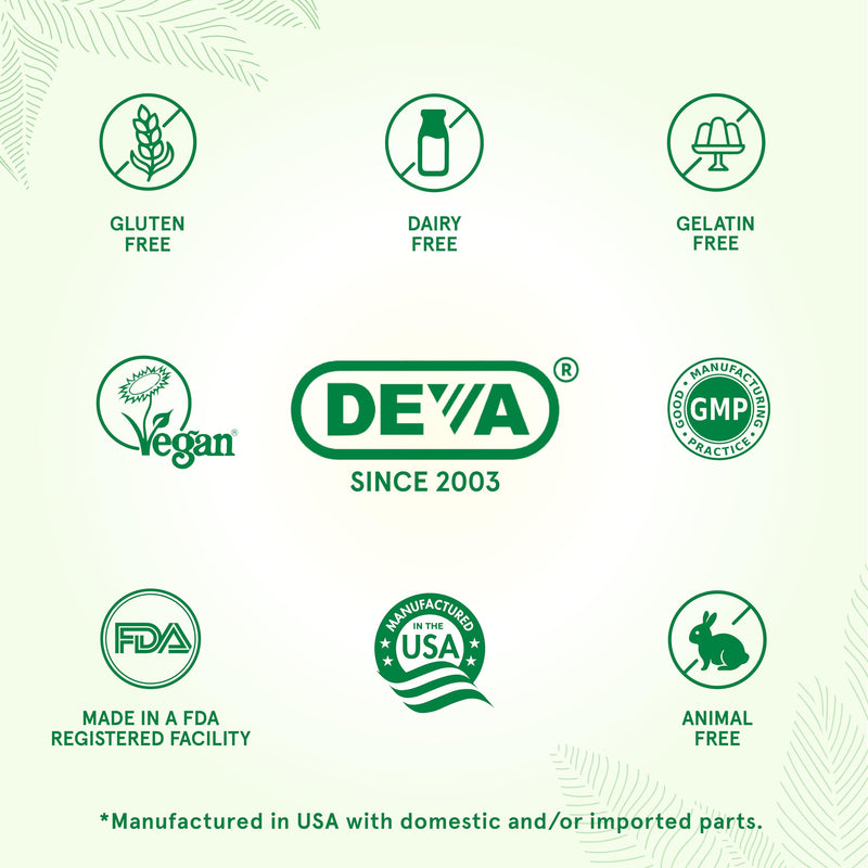 DEVA Vegan Vitamin D2 2400 IU – 90 Tablets, 2-Pack