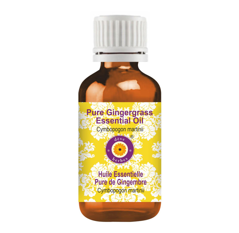 dève herbes Gingergrass Essential Oil – Cymbopogon martinii (50ml)