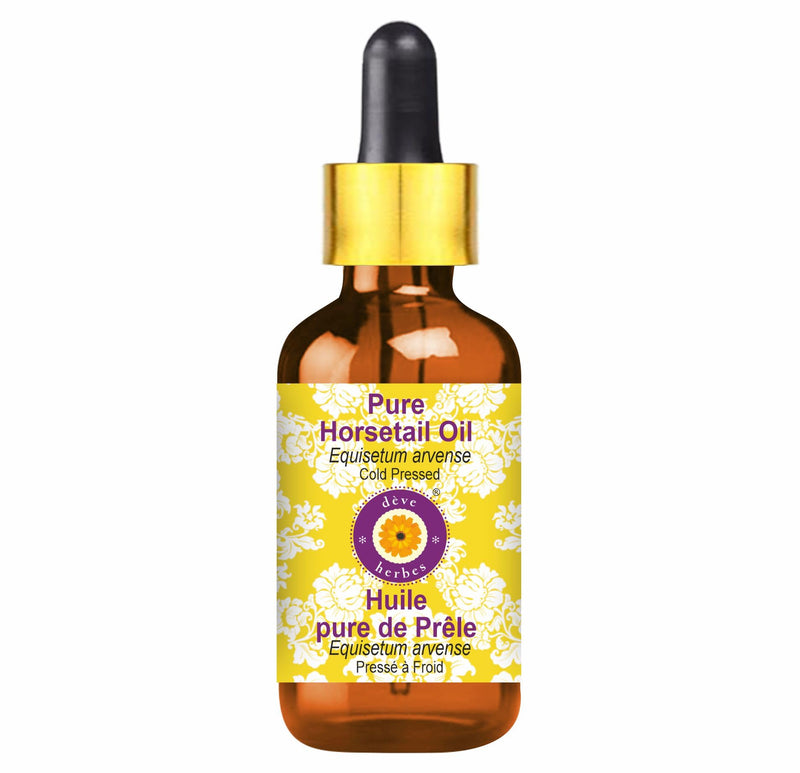 Deve Herbes Horsetail Oil – Cold Pressed, 30ml Glass Dropper (Equisetum arvense)