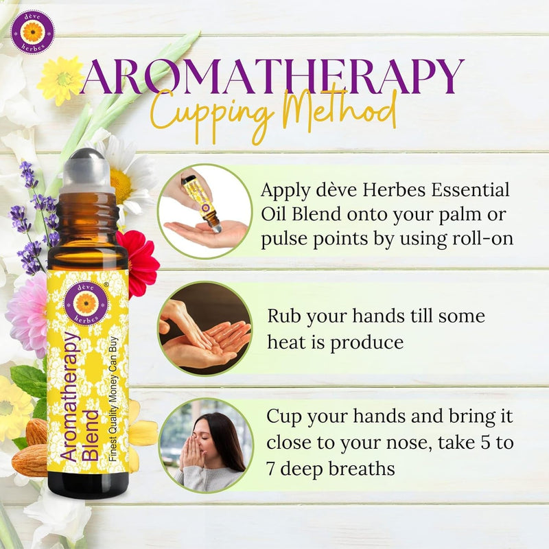 Unwinding Thoughts Aromatherapy Essential Oil Blend – Roll-On 10ml | Déve Herbes