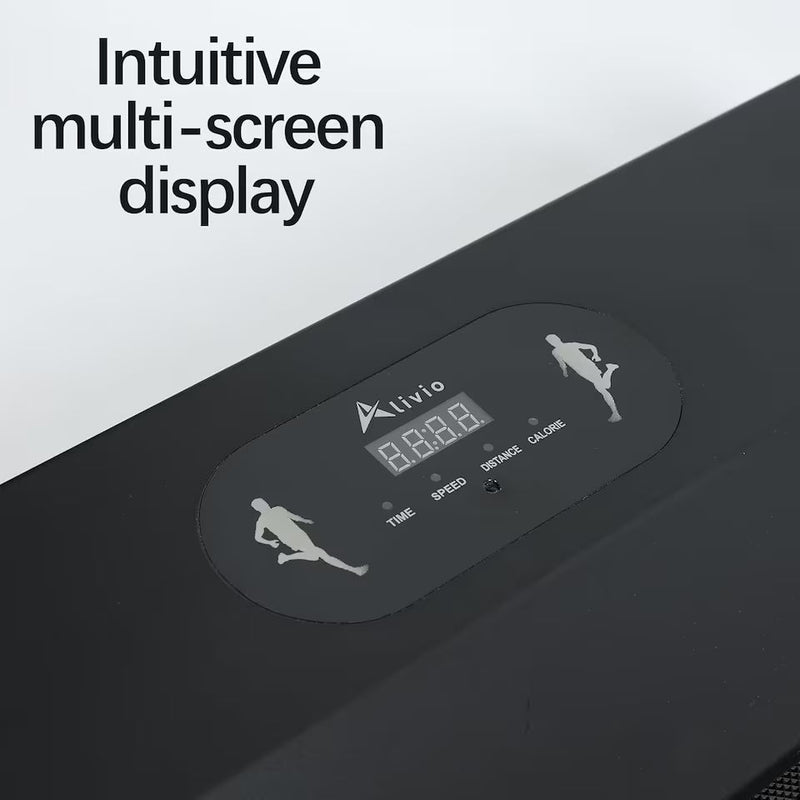Alivio 2.5HP Under Desk Treadmill – Portable Walking Pad with Remote Control & LCD Display (Black)