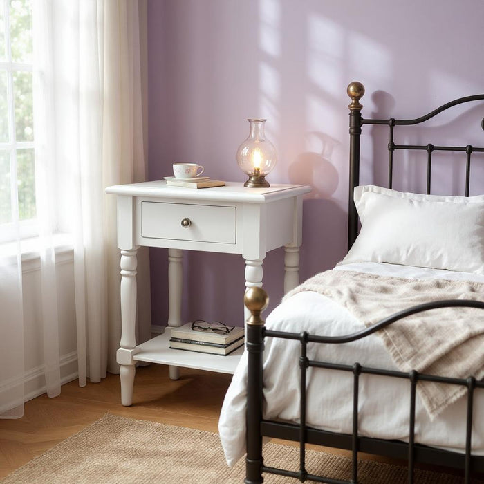 65CM 1 DRAWER SIDE TABLE